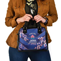Custom Japan Rugby Shoulder Handbag Go Brave Blossoms