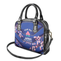 Custom Japan Rugby Shoulder Handbag Go Brave Blossoms