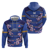 Custom Japan Rugby Zip Hoodie Go Brave Blossoms - Wonder Print Shop