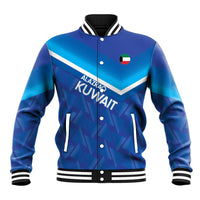 Custom Kuwait Football Baseball Jacket Al-Azraq Sporty Style - Wonder Print Shop