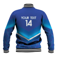 Custom Kuwait Football Baseball Jacket Al-Azraq Sporty Style - Wonder Print Shop