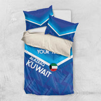 Custom Kuwait Football Bedding Set Al-Azraq Sporty Style - Wonder Print Shop