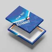 Custom Kuwait Football Canvas Wall Art Al-Azraq Sporty Style - Wonder Print Shop