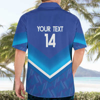 Custom Kuwait Football Hawaiian Shirt Al-Azraq Sporty Style - Wonder Print Shop