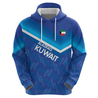 Custom Kuwait Football Hoodie Al-Azraq Sporty Style - Wonder Print Shop
