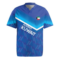 Custom Kuwait Football Rugby Jersey Al-Azraq Sporty Style - Wonder Print Shop