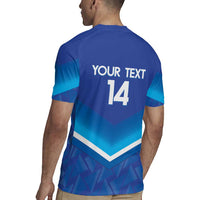Custom Kuwait Football Rugby Jersey Al-Azraq Sporty Style - Wonder Print Shop