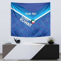 Custom Kuwait Football Tapestry Al-Azraq Sporty Style - Wonder Print Shop