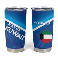 Custom Kuwait Football Tumbler Cup Al-Azraq Sporty Style - Wonder Print Shop