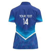 Custom Kuwait Football Women Polo Shirt Al-Azraq Sporty Style - Wonder Print Shop