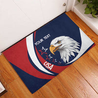 Custom USA Rugby Rubber Doormat Go Eagles Sporty Style - Wonder Print Shop