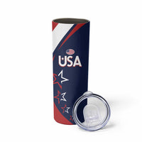 Custom USA Rugby Skinny Tumbler Go Eagles Sporty Style - Wonder Print Shop