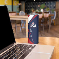 Custom USA Rugby Skinny Tumbler Go Eagles Sporty Style - Wonder Print Shop