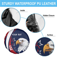 Custom USA Rugby Spare Tire Cover Go Eagles Sporty Style - Wonder Print Shop