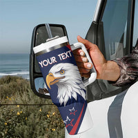 Custom USA Rugby Tumbler With Handle Go Eagles Sporty Style - Wonder Print Shop