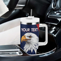 Custom USA Rugby Tumbler With Handle Go Eagles Sporty Style - Wonder Print Shop