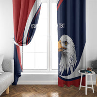 Custom USA Rugby Window Curtain Go Eagles Sporty Style - Wonder Print Shop