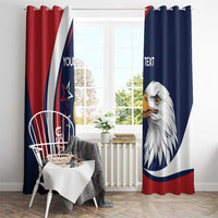 Custom USA Rugby Window Curtain Go Eagles Sporty Style - Wonder Print Shop