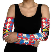 Personalized Antigua & Barbuda Cricket Christmas Arm Sleeves Merry Xmas Falcons - Wonder Print Shop
