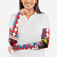 Personalized Antigua & Barbuda Cricket Christmas Arm Sleeves Merry Xmas Falcons - Wonder Print Shop