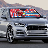 Antigua & Barbuda Cricket Christmas Auto Sun Shade Merry Xmas Falcons - Wonder Print Shop