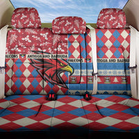 Antigua & Barbuda Cricket Christmas Back Car Seat Cover Merry Xmas Falcons - Wonder Print Shop