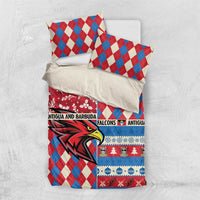 Antigua & Barbuda Cricket Christmas Bedding Set Merry Xmas Falcons - Wonder Print Shop
