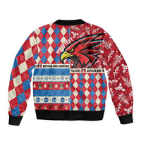 Personalized Antigua & Barbuda Cricket Christmas Bomber Jacket Merry Xmas Falcons - Wonder Print Shop