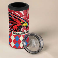 Personalized Antigua & Barbuda Cricket Christmas 4 in 1 Can Cooler Tumbler Merry Xmas Falcons - Wonder Print Shop