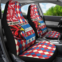 Antigua & Barbuda Cricket Christmas Car Seat Cover Merry Xmas Falcons - Wonder Print Shop