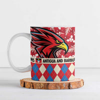 Personalized Antigua & Barbuda Cricket Christmas Ceramic Mug Merry Xmas Falcons - Wonder Print Shop