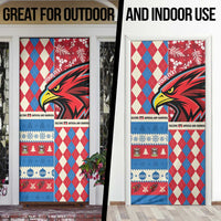 Personalized Antigua & Barbuda Cricket Christmas Door Cover Merry Xmas Falcons - Wonder Print Shop