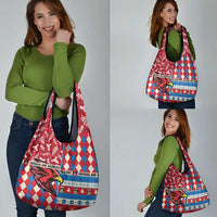 Antigua & Barbuda Cricket Christmas Grocery Bag Merry Xmas Falcons - Wonder Print Shop