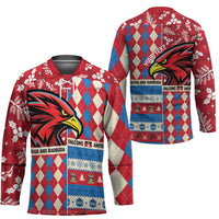 Personalized Antigua & Barbuda Cricket Christmas Hockey Jersey Merry Xmas Falcons - Wonder Print Shop