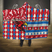 Antigua & Barbuda Cricket Christmas Hooded Blanket Merry Xmas Falcons - Wonder Print Shop
