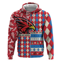 Personalized Antigua & Barbuda Cricket Christmas Hoodie Merry Xmas Falcons - Wonder Print Shop