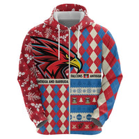 Personalized Antigua & Barbuda Cricket Christmas Hoodie Merry Xmas Falcons - Wonder Print Shop