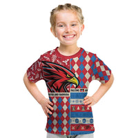Personalized Antigua & Barbuda Cricket Christmas Kid T Shirt Merry Xmas Falcons - Wonder Print Shop