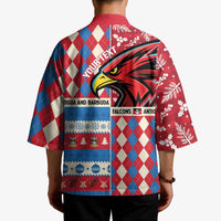 Personalized Antigua & Barbuda Cricket Christmas Kimono Merry Xmas Falcons - Wonder Print Shop
