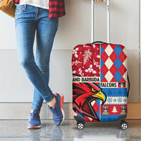 Antigua & Barbuda Cricket Christmas Luggage Cover Merry Xmas Falcons - Wonder Print Shop