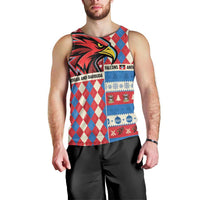 Personalized Antigua & Barbuda Cricket Christmas Men Tank Top Merry Xmas Falcons - Wonder Print Shop