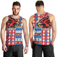 Personalized Antigua & Barbuda Cricket Christmas Men Tank Top Merry Xmas Falcons - Wonder Print Shop