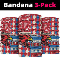 Antigua & Barbuda Cricket Christmas Neck Gaiter Merry Xmas Falcons - Wonder Print Shop