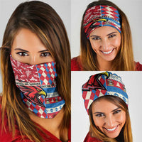 Antigua & Barbuda Cricket Christmas Neck Gaiter Merry Xmas Falcons - Wonder Print Shop