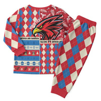 Personalized Antigua and Barbuda Cricket Christmas Pajama Set Merry Xmas Falcons - Wonder Print Shop