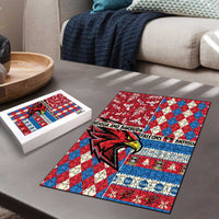 Antigua & Barbuda Cricket Christmas Puzzle Merry Xmas Falcons - Wonder Print Shop