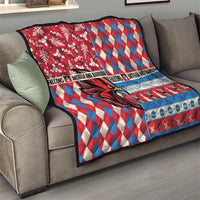 Antigua & Barbuda Cricket Christmas Quilt Merry Xmas Falcons - Wonder Print Shop