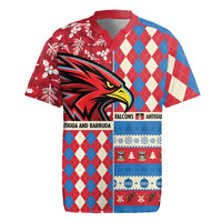 Personalized Antigua & Barbuda Cricket Christmas Rugby Jersey Merry Xmas Falcons - Wonder Print Shop