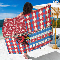 Antigua & Barbuda Cricket Christmas Sarong Merry Xmas Falcons - Wonder Print Shop