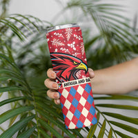 Personalized Antigua & Barbuda Cricket Christmas Skinny Tumbler Merry Xmas Falcons - Wonder Print Shop